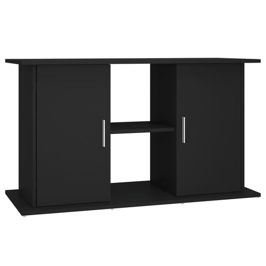 Mobiletto portaoggetti per acquario 101 x 41 x 58 cm in legno ingegnerizzato nero 02_0045045