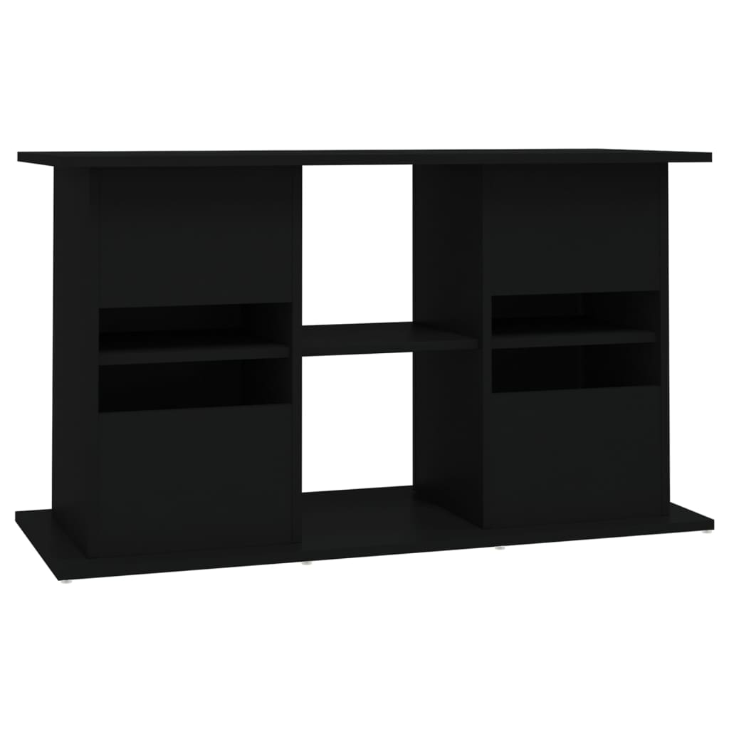 Mobiletto portaoggetti per acquario 101 x 41 x 58 cm in legno ingegnerizzato nero 02_0045045