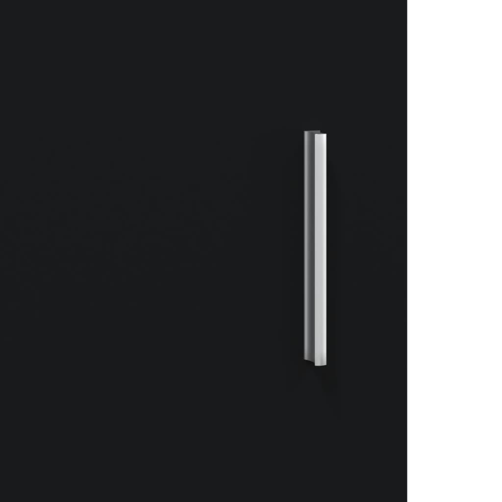 Mobiletto portaoggetti per acquario 101 x 41 x 58 cm in legno ingegnerizzato nero 02_0045045