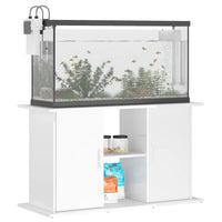 Supporto Acquario 101x41x58 cm Legno Multistrato Bianco Lucido 833609
