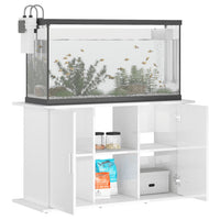 Supporto Acquario 101x41x58 cm Legno Multistrato Bianco Lucido 833609