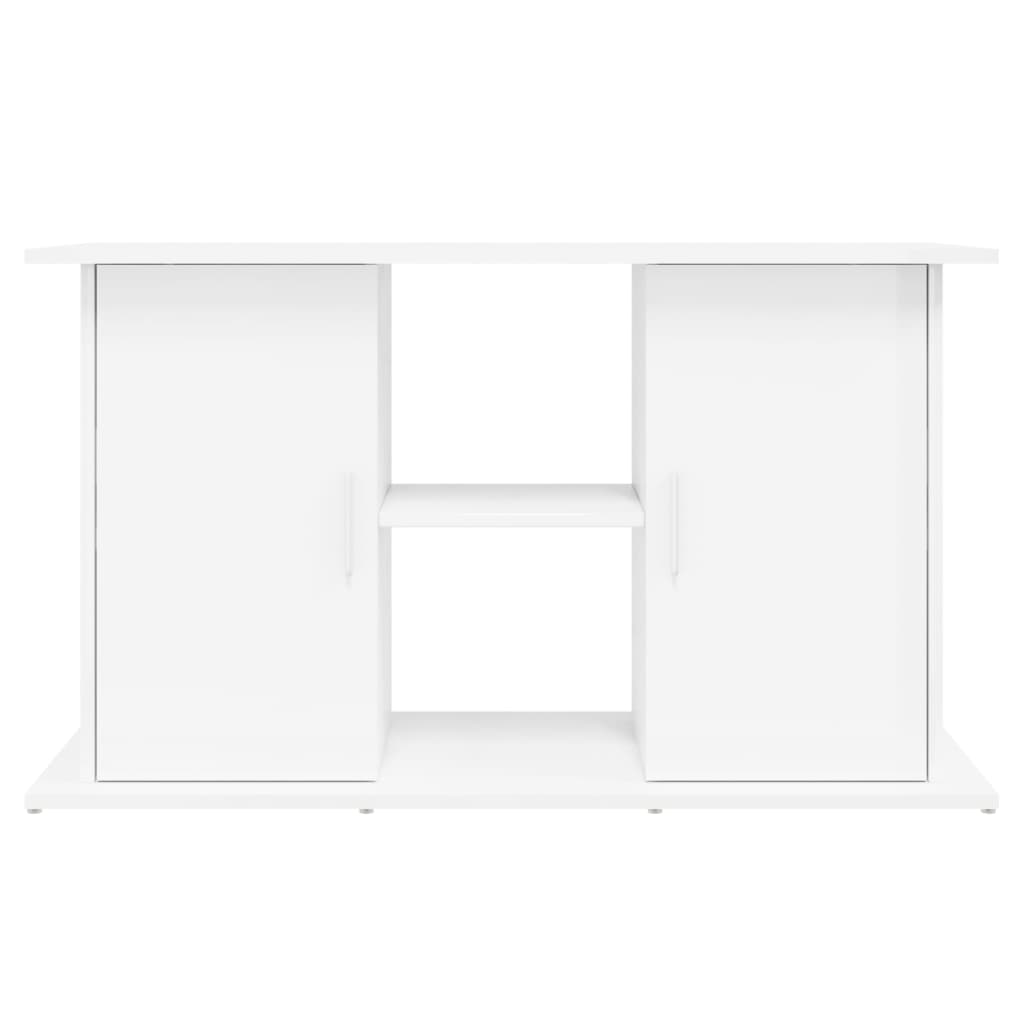 Supporto Acquario 101x41x58 cm Legno Multistrato Bianco Lucido 833609