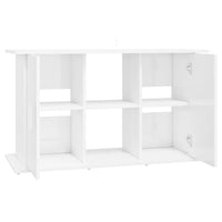 Supporto Acquario 101x41x58 cm Legno Multistrato Bianco Lucido 833609
