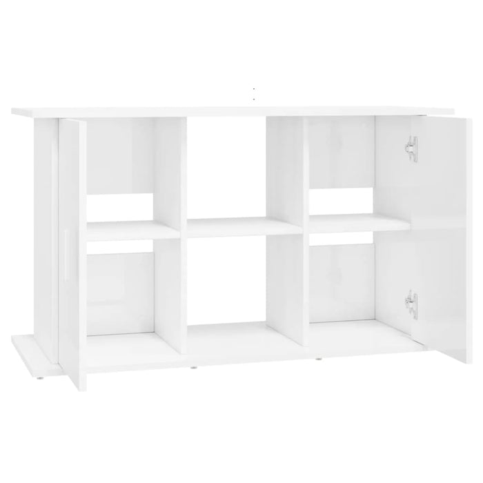 Supporto Acquario 101x41x58 cm Legno Multistrato Bianco Lucido 833609