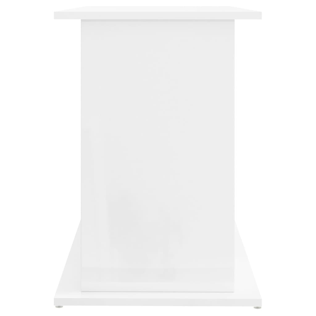 Supporto Acquario 101x41x58 cm Legno Multistrato Bianco Lucido 833609