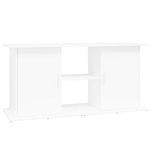 Mobiletto portaoggetti per acquario 121 x 41 x 58 cm in legno ingegnerizzato bianco 02_0045051