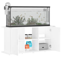 Supporto per Acquario 121x41x58 cm in Legno Multistrato Bianco 833615