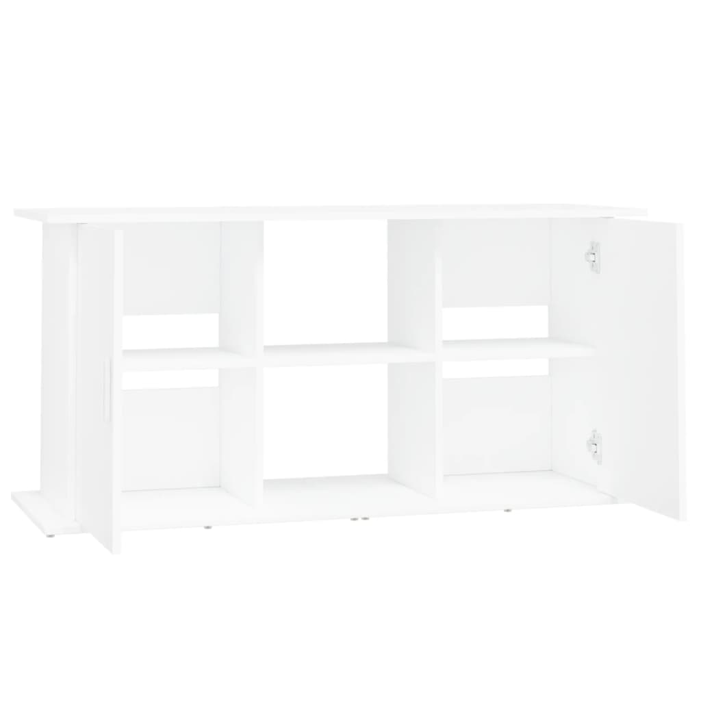 Mobiletto portaoggetti per acquario 121 x 41 x 58 cm in legno ingegnerizzato bianco 02_0045051