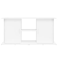 Supporto Acquario 121x41x58 cm Legno Multistrato Bianco Lucido 833617