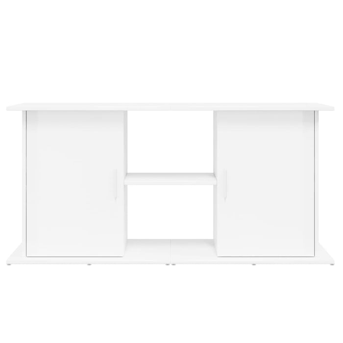 Supporto Acquario 121x41x58 cm Legno Multistrato Bianco Lucido 833617