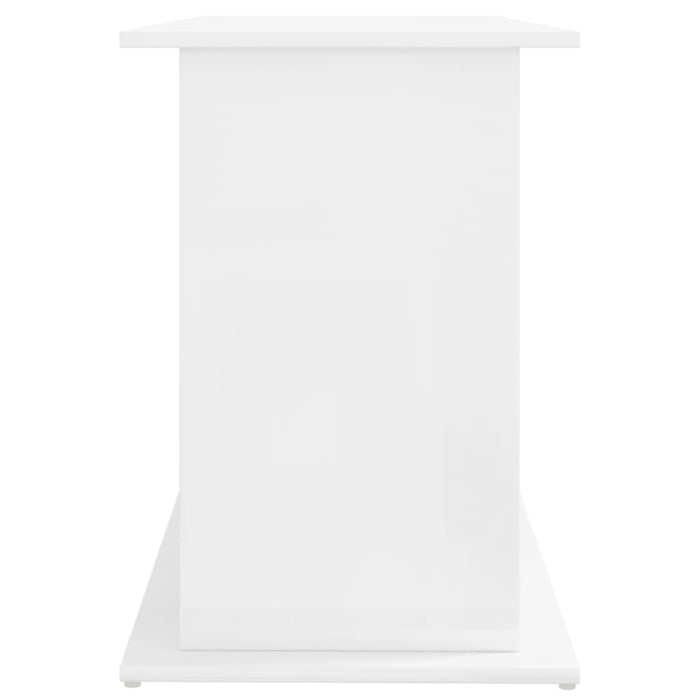 Supporto Acquario 121x41x58 cm Legno Multistrato Bianco Lucido 833617