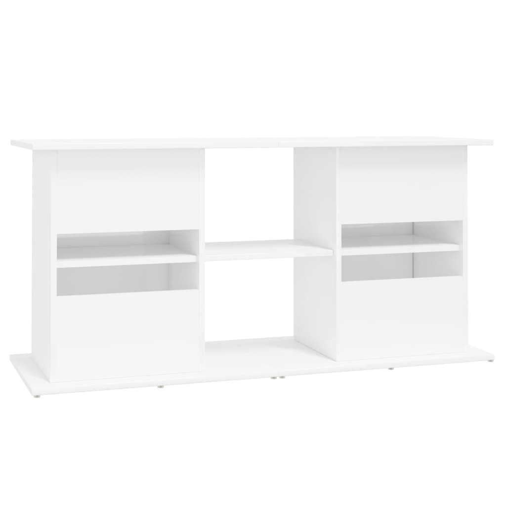 Supporto Acquario 121x41x58 cm Legno Multistrato Bianco Lucido 833617