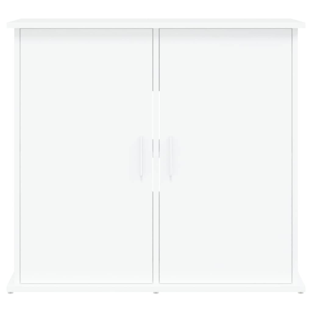 Mobiletto portaoggetti per acquario 81 x 36 x 73 cm in legno ingegnerizzato bianco 02_0045072