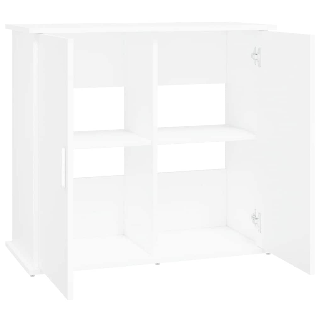 Supporto per Acquario Bianco 81x36x73 cm in Legno Multistrato