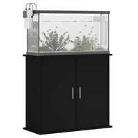 Supporto per Acquario 81x36x73 cm in Legno Multistrato Nero 833624