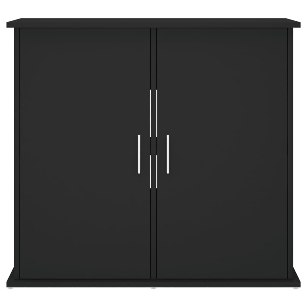 Base per acquario mobiletto 81 x 36 x 73 cm in legno ingegnerizzato nero 02_0045079
