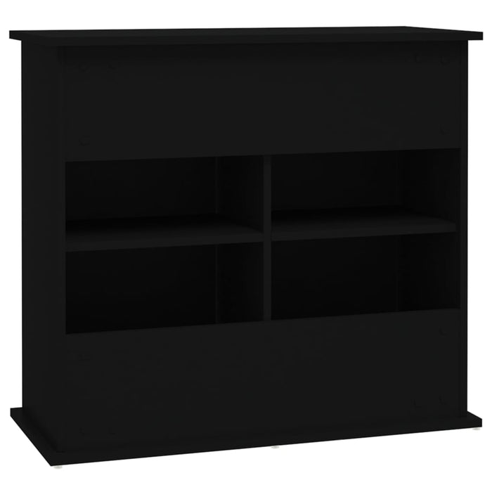 Supporto per Acquario 81x36x73 cm in Legno Multistrato Nero 833624