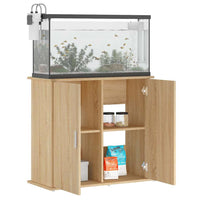 Supporto per acquario in rovere Sonoma 81x36x73 cm in legno ingegnerizzato 833626