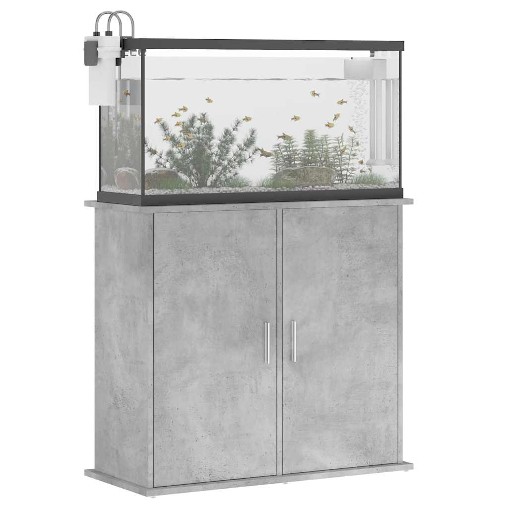 Supporto per acquario in cemento grigio 81x36x73 cm in legno ingegnerizzato 833627
