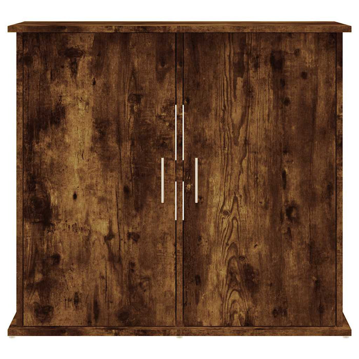 Supporto Acquario 81x36x73 cm in Legno Multistrato Rovere Fumo