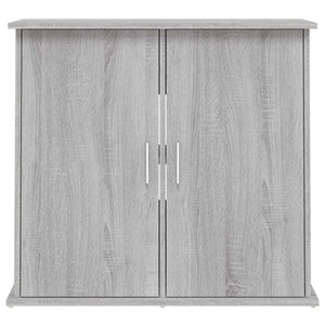 Supporto Acquario 81x36x73cm in Legno Multistrato Grigio Sonoma 833629