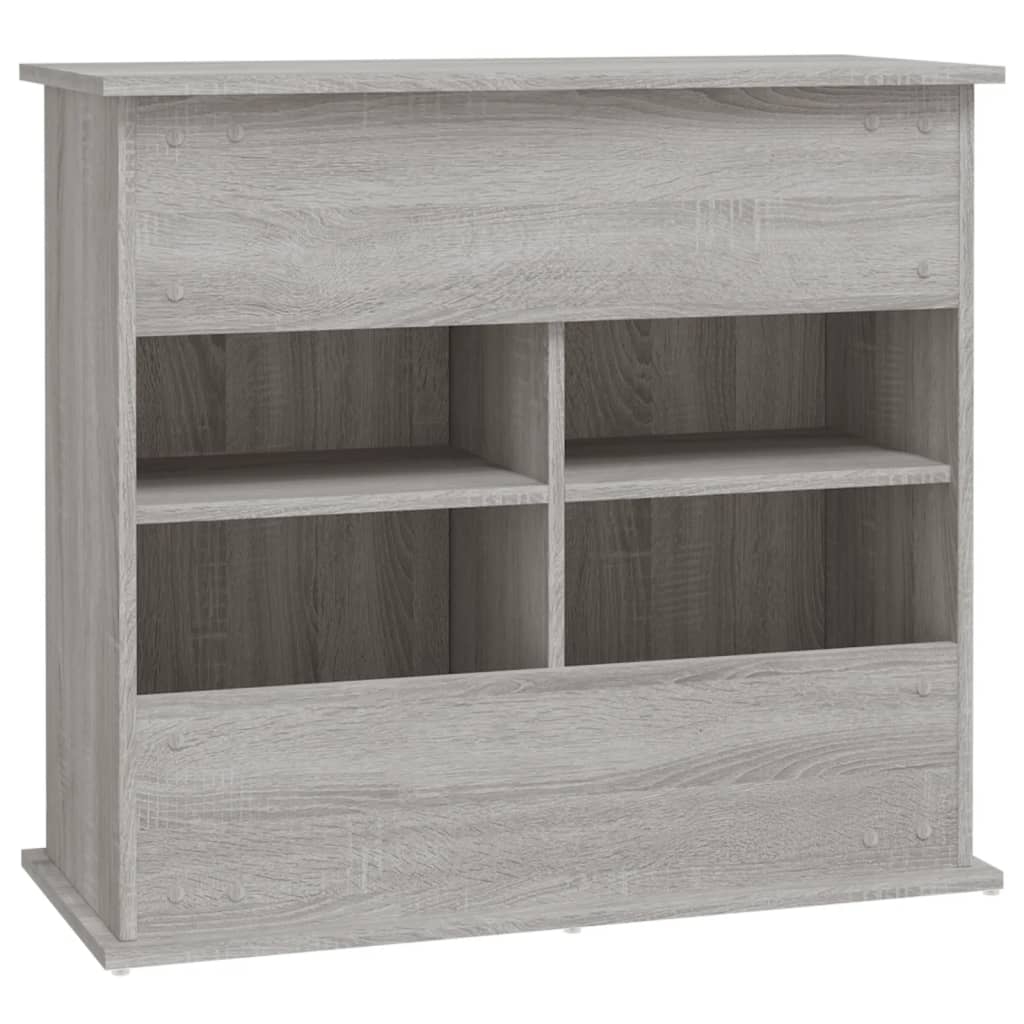 Supporto Acquario 81x36x73cm in Legno Multistrato Grigio Sonoma 833629