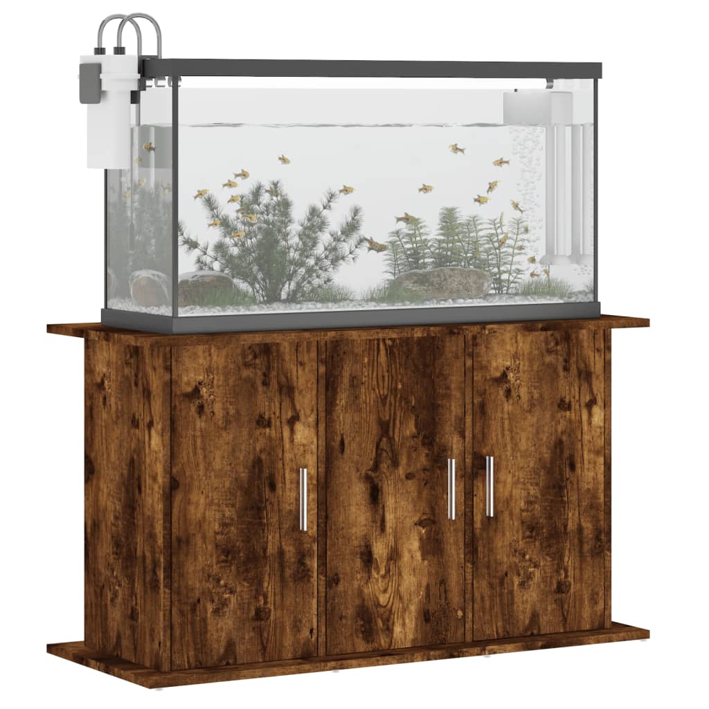 Supporto Acquario 101x41x58 cm in Legno Multistrato Rovere Fumo