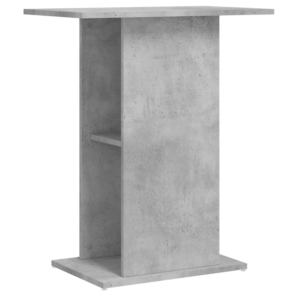 Supporto per acquario in cemento grigio 60,5x36x72,5 cm in legno ingegnerizzato 833643