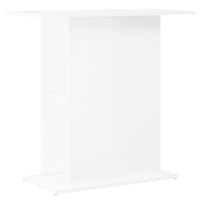 Supporto Acquario 75x36x72,5 cm Legno Multistrato Bianco Lucido