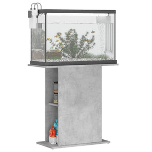 Supporto per Acquario 75x36x72,5 cm Multistrato Grigio Cemento 833651