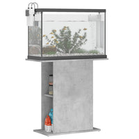 vidaXL Supporto per Acquario 75x36x72,5 cm Multistrato Grigio Cemento