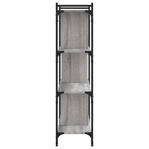 Libreria Grigio Sonoma 4 Ripiani 76x32x123 cm Legno Multistrato 833938