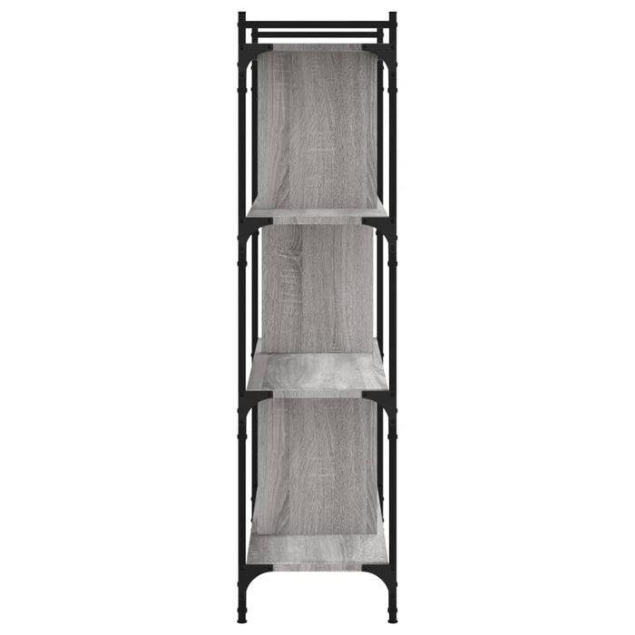 Libreria Grigio Sonoma 4 Ripiani 76x32x123 cm Legno Multistrato 833938