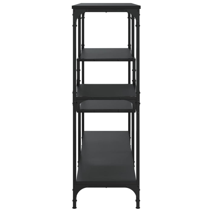 Tavolino Consolle Nero 103x32x95 cm in Legno Multistrato