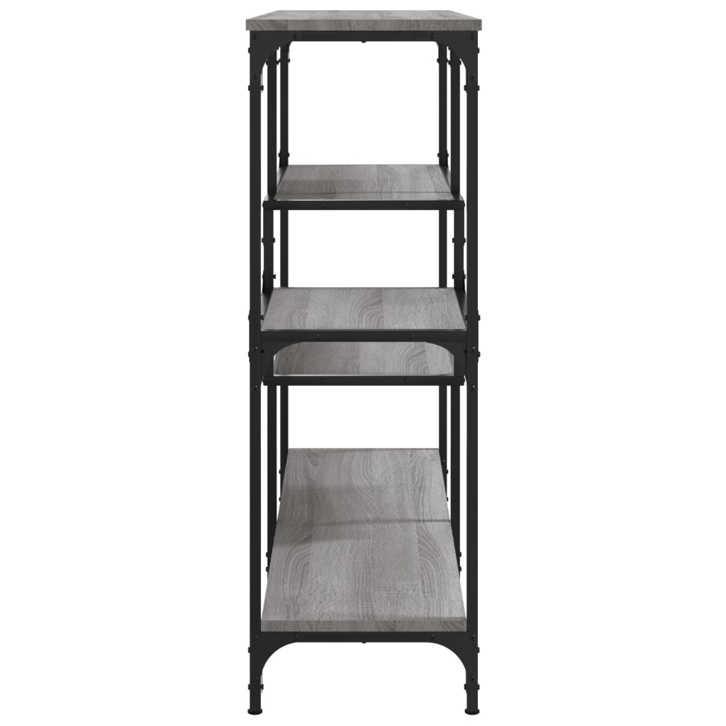 Tavolo Consolle Grigio Sonoma 103x32x95 cm in Legno Multistrato 833953