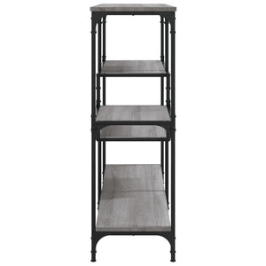 Tavolo Consolle Grigio Sonoma 103x32x95 cm in Legno Multistrato 833953