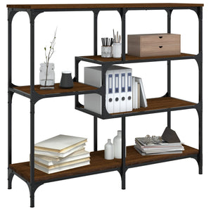 Tavolino Consolle-Tavolino da soggiorno-Tavolo Rovere Marrone 103x32x95 cm Legno Multistrato