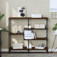 Tavolino Consolle-Tavolino da soggiorno-Tavolo Rovere Marrone 103x32x95 cm Legno Multistrato