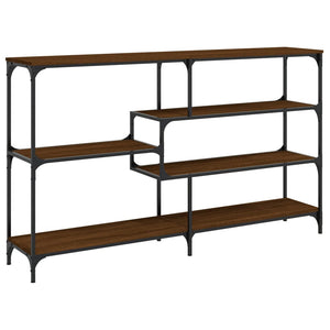 Tavolino Consolle-Tavolino da soggiorno-Tavolo Rovere Marrone 160x32x95 cm Legno Multistrato