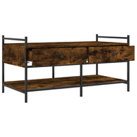 Tavolino da Salotto-Tavolino da soggiorno-Tavolo Rovere Fumo 99x50x50cm in Legno Multistrato