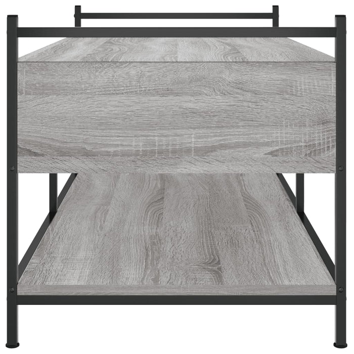 Tavolino da Salotto Grigio Sonoma 99x50x50 cm Legno Multistrato 833963