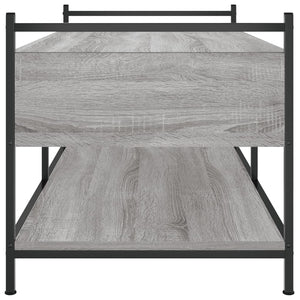 Tavolino da Salotto Grigio Sonoma 99x50x50 cm Legno Multistrato 833963