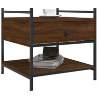 Tavolino da Salotto-Tavolino da soggiorno-Tavolo Rovere Marrone 50x50x50cm Legno Multistrato