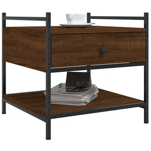 Tavolino da Salotto Rovere Marrone 50x50x50cm Legno Multistratocod mxl 82796