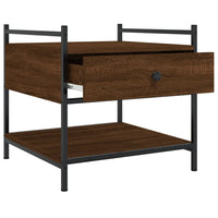 Tavolino da Salotto-Tavolino da soggiorno-Tavolo Rovere Marrone 50x50x50cm Legno Multistrato