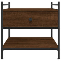 Tavolino da Salotto-Tavolino da soggiorno-Tavolo Rovere Marrone 50x50x50cm Legno Multistrato