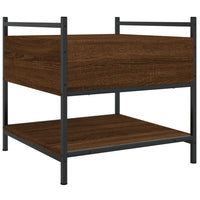 Tavolino da Salotto-Tavolino da soggiorno-Tavolo Rovere Marrone 50x50x50cm Legno Multistrato