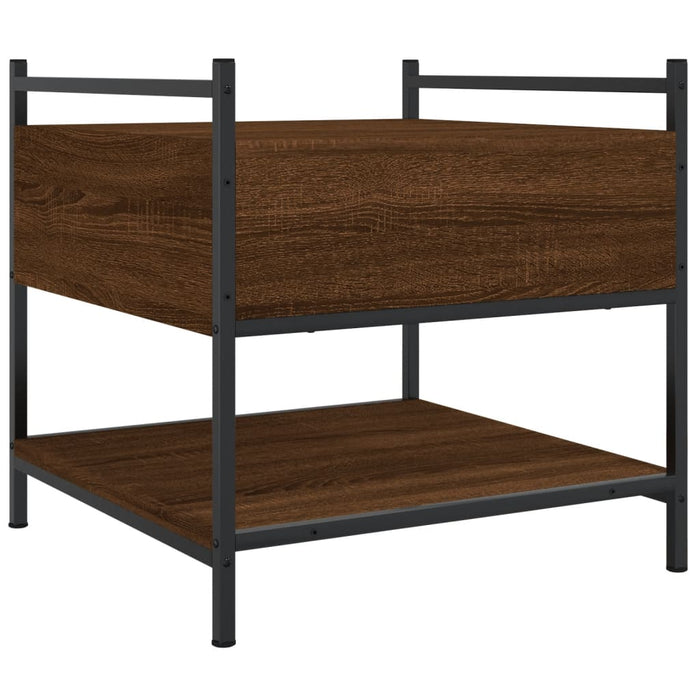 Tavolino da Salotto-Tavolino da soggiorno-Tavolo Rovere Marrone 50x50x50cm Legno Multistrato