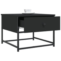 Tavolino da Salotto Nero 51x51x40 cm in Legno Multistrato 833975