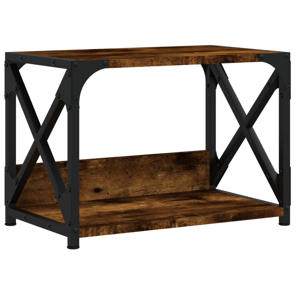 Supporto Stampante 2 Livelli Rovere Fumo 44x26x31,5 Multistratocod mxl 108227